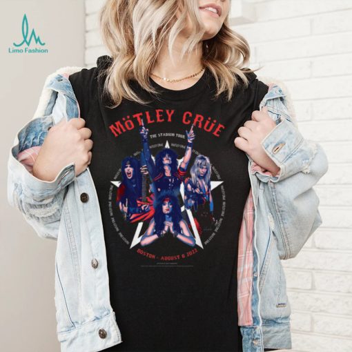 Mötley Crüe   The Stadium Tour Boston Poster Event T Shirt