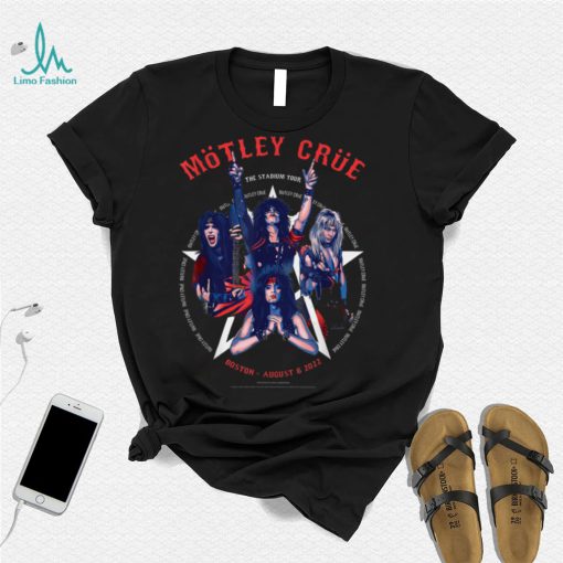 Mötley Crüe   The Stadium Tour Boston Poster Event T Shirt