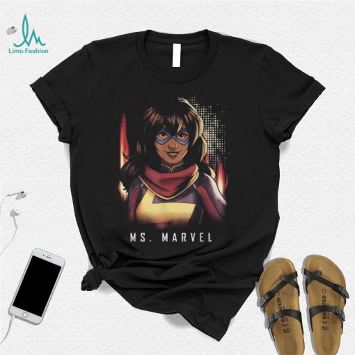 Ms. Marvel Comic Style Portrait T Shirt