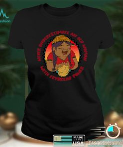 Never Underestimate An Old Woman With Frybread Power Grandma Feminist shirt