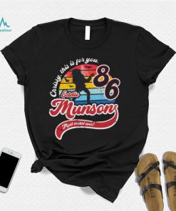 Official Eddie Munson 86 Chrissy this is for You mose ,etal ever retro vintage shirt