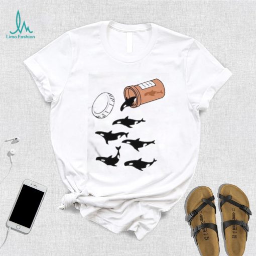 Orcas are anti depressants jar and many killer whales t shirt