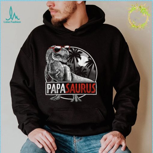 Papasaurus T rex Dinosaur Funny PapaSaurus Family Matching T Shirt
