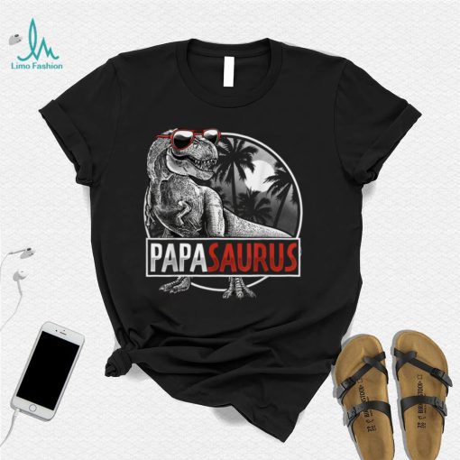 Papasaurus T rex Dinosaur Funny PapaSaurus Family Matching T Shirt