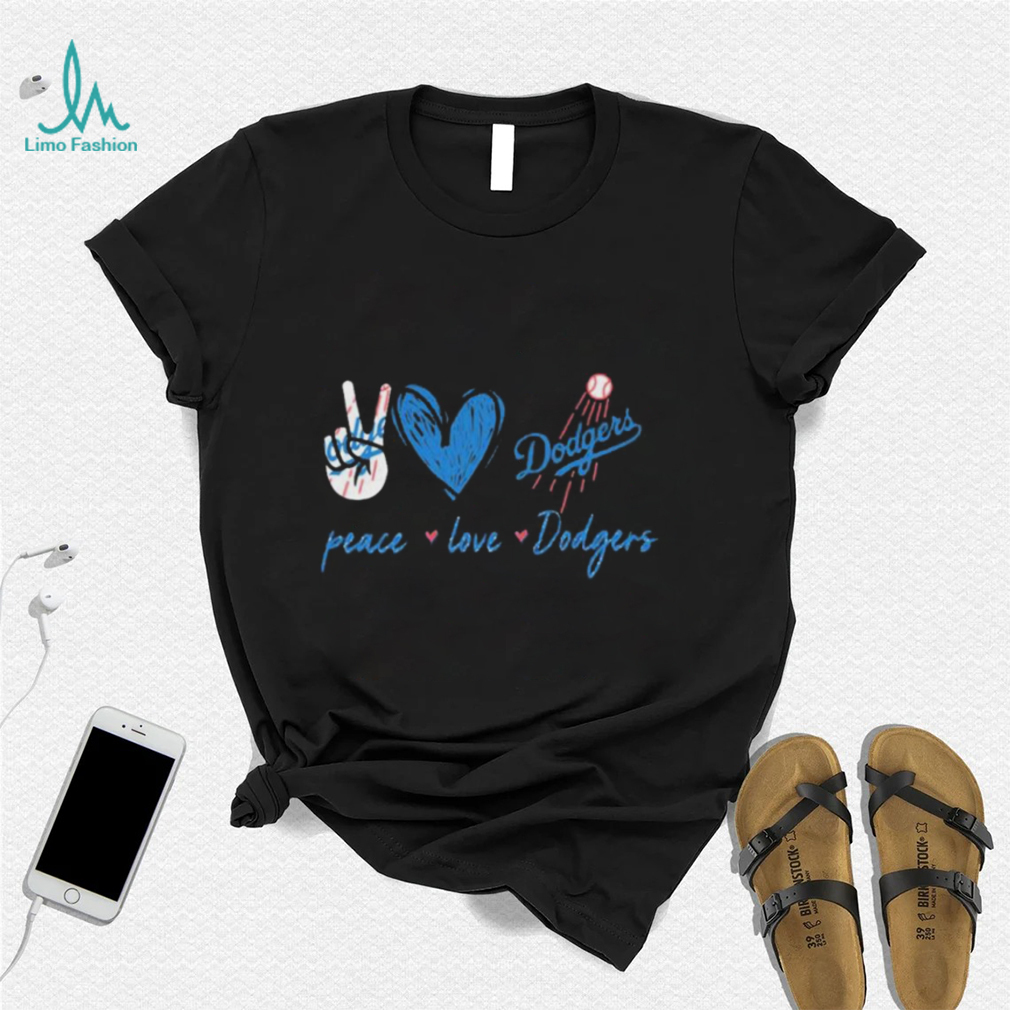 Peace Love Dodgers Vin Scully Shirt - Limotees