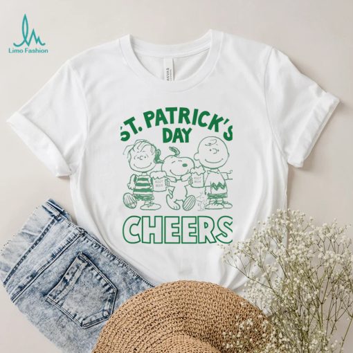 Peanuts Snoopy St. Patrick’s Charlie Brown Cheers T Shirt