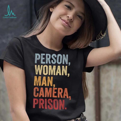 Person, Woman, Man, Camera, PRISON T Shirt