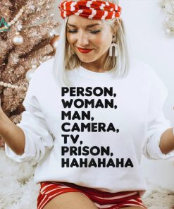 Person, Woman, Man, Camera, TV, Prison, Hahaha Funny Humor T Shirt