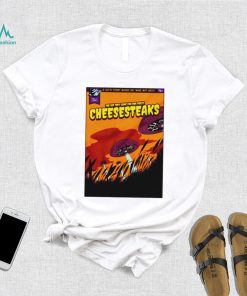 Philly comics alien cheesesteak abduction shirt