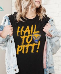 Pitt Panthers Painted Slogan Hall To Pitt Shirt