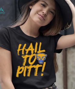Pitt Panthers Painted Slogan Hall To Pitt Shirt