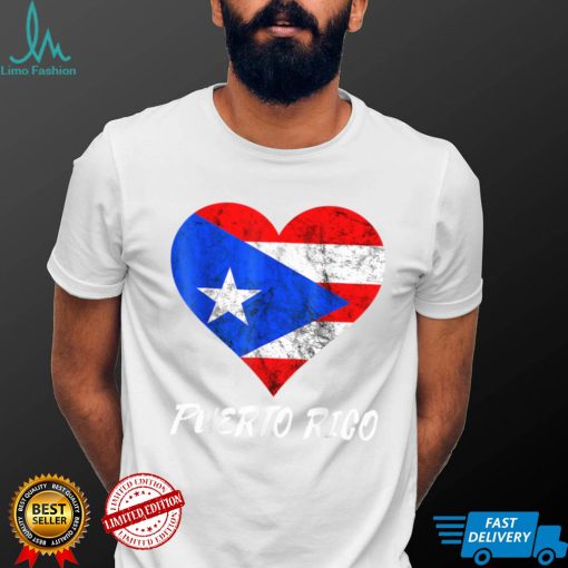 Puerto Rico Heart Puertorro Puerto Rican Flag Boricua Roots T Shirt