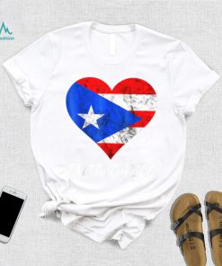 Puerto Rico Heart Puertorro Puerto Rican Flag Boricua Roots T Shirt