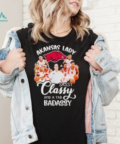 Razorbacks lady sassy classy and a tad badassy shirt