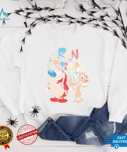 Ren And Stimpy Logo With Graphic Treatment Long Sleeve T Shirt