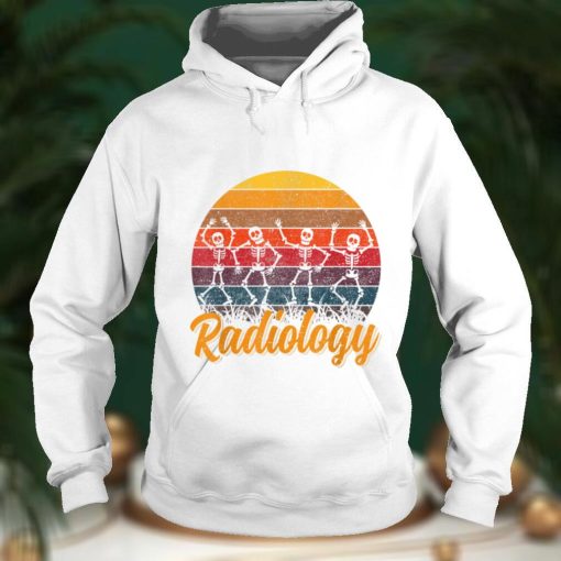 Retro Vinitage Dancing Skeleton Radiology Technician T Shirt