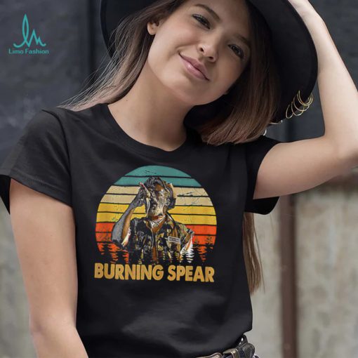 Retro Vintage Burning Art Spear Music Jamaican Singers T Shirt