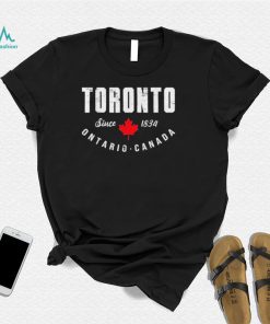 Retro toronto ontario 1834 pride canadian maple leaf Canada shirt