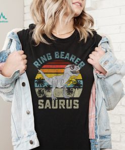 Ring Bearer Saurus Dinosaur Wedding T Rex Ring Security Boys T Shirt