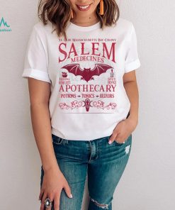 Salem Apothecary Herbalist Witch Wiccan Halloween Burgundy T Shirt