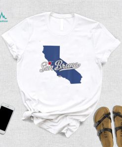 San Bruno California CA Map T Shirt