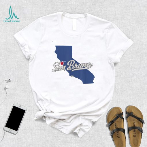 San Bruno California CA Map T Shirt