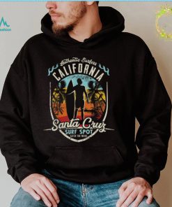 Santa Cruz Beach Surfing California Vintage Retro Surfer T Shirt