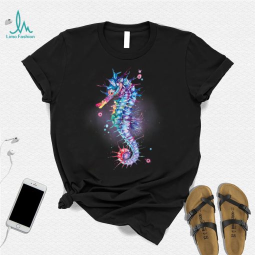 Seahorse Watercolor Fantasy Mythical Mystic T Shirt