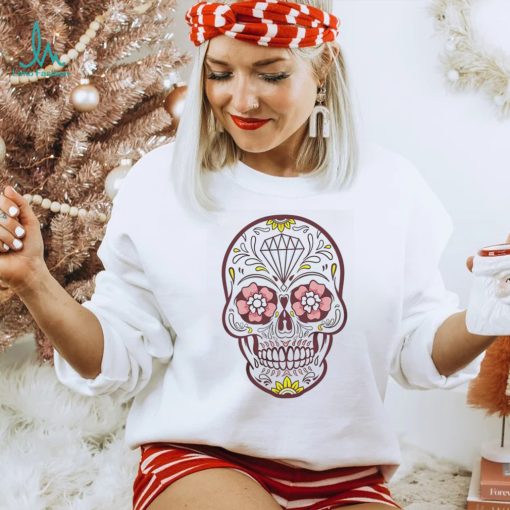 Sugar Skull flowers eyes diamond art shirt