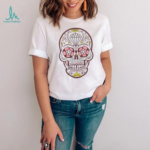Sugar Skull flowers eyes diamond art shirt