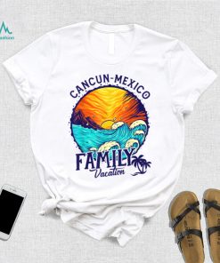 Sunset Beach Retro Cancun Mexico Family Vacation T Shirt