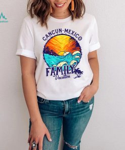 Sunset Beach Retro Cancun Mexico Family Vacation T Shirt