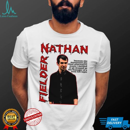 The Hot Topic Manager Nathan Fielder shirt