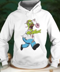 The Simpsons Treehouse of Horror Homer Zombie Donut Head Halloween Shirt