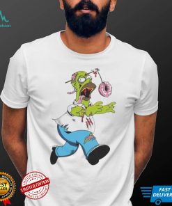 The Simpsons Treehouse of Horror Homer Zombie Donut Head Halloween Shirt