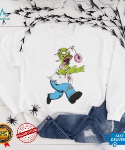 The Simpsons Treehouse of Horror Homer Zombie Donut Head Halloween Shirt