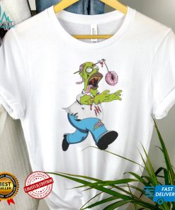 The Simpsons Treehouse of Horror Homer Zombie Donut Head Halloween Shirt