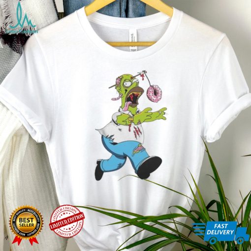 The Simpsons Treehouse of Horror Homer Zombie Donut Head Halloween Shirt