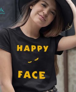 This Is My Happy Face Funny Black Cat T Shirt
