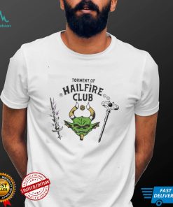 Torment of hailfire club demon sword and staff t shirt