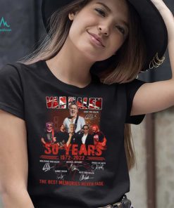 Van Halen Eddie Van Halen 50 years 2022 the best memories never fade signatrures shirt