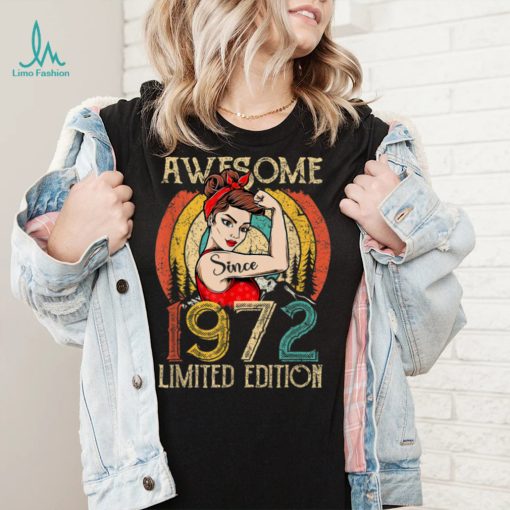 Vintage 50 Year Old birthday gifts for women, Best of 1972 T Shirt