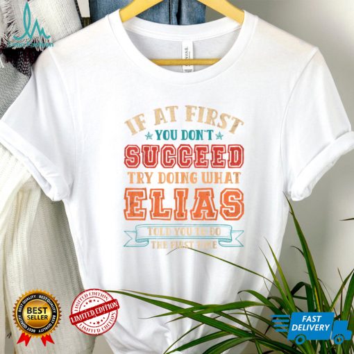 Vintage Elias Gift Name Personalized Birthday Christmas T Shirt