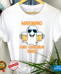 Warning May Contain Boos And Beer Funny Halloween 2022 T Shirt