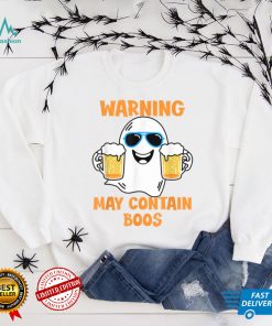 Warning May Contain Boos And Beer Funny Halloween 2022 T Shirt