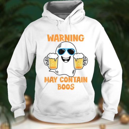 Warning May Contain Boos And Beer Funny Halloween 2022 T Shirt