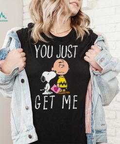 Womens Peanuts Charlie Brown and Snoopy You Just Get Me T Shirt