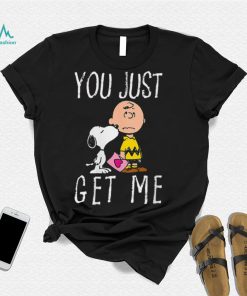 Womens Peanuts Charlie Brown and Snoopy You Just Get Me T Shirt