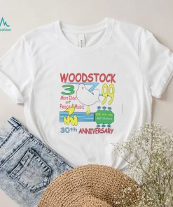 Woodstock 30th anniversary 3 more days of peace and music shirt