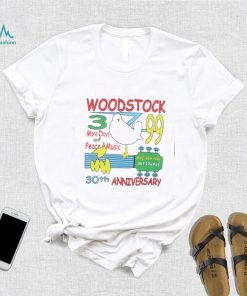 Woodstock 30th anniversary 3 more days of peace and music shirt